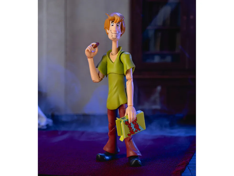 Shaggy Rogers 6.5" Moveable Figure with Accessories and Alternate Head and Hands "Scooby-Doo!" Franchise Model by Jada