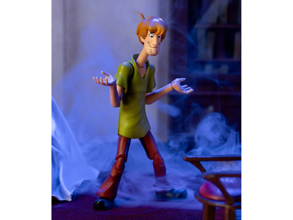 Shaggy Rogers 6.5" Moveable Figure with Accessories and Alternate Head and Hands "Scooby-Doo!" Franchise Model by Jada