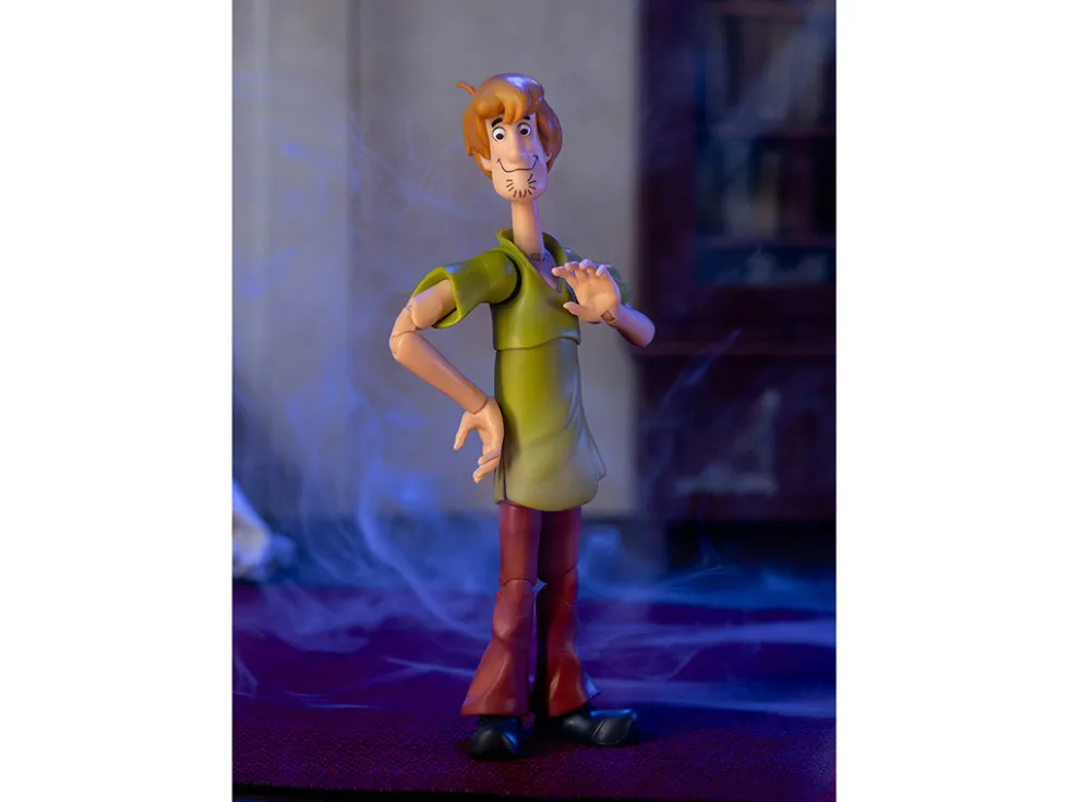 Shaggy Rogers 6.5" Moveable Figure with Accessories and Alternate Head and Hands "Scooby-Doo!" Franchise Model by Jada