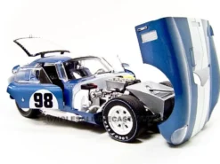 1965 Shelby Cobra Daytona Coupe Blue #98 1/18 Diecast Model Car Shelby Collectibles 130