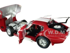 1965 Shelby Cobra Daytona Coupe #98 Red White Stripes 1/18 Diecast Model Car Shelby Collectibles SC131
