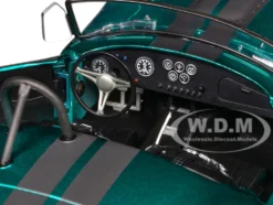 Shelby Cobra 427 MKII Teal Metallic with Gray Stripes 