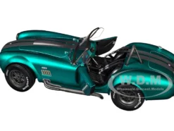 Shelby Cobra 427 MKII Teal Metallic with Gray Stripes 