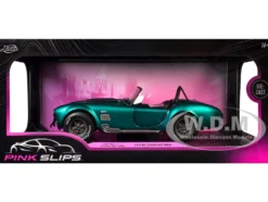 Shelby Cobra 427 MKII Teal Metallic with Gray Stripes 