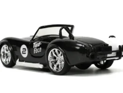 1965 Shelby Cobra 427 S/C #2 Black Metallic White Harvey Two-Face Diecast Figure Batman Hollywood Rides Series 1/32 Diecast Model Car Jada 33091
