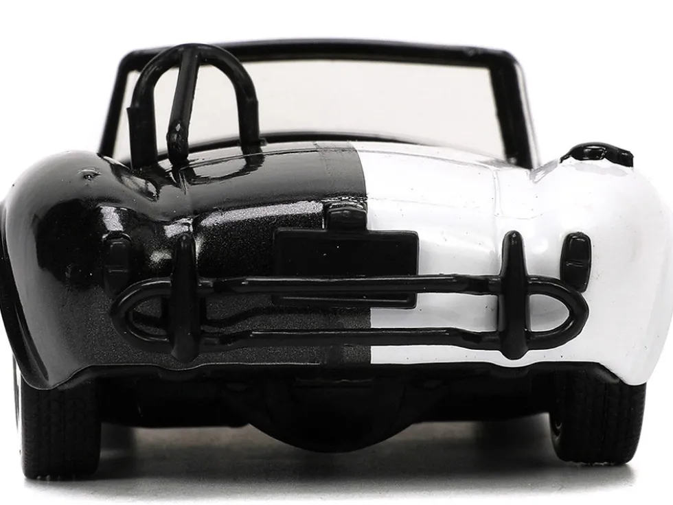 1965 Shelby Cobra 427 S/C #2 Black Metallic White Harvey Two-Face Diecast Figure Batman Hollywood Rides Series 1/32 Diecast Model Car Jada 33091