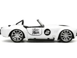 1965 Shelby Cobra 427 S/C #2 Black Metallic White Harvey Two-Face Diecast Figure Batman Hollywood Rides Series 1/32 Diecast Model Car Jada 33091