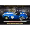 Shelby Cobra 427 S/C #21 Blue Metallic White Stripes 1/18 Diecast Model Car Shelby Collectibles SC112