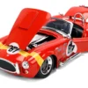 1965 Shelby Cobra 427 S/C #67 Red with Yellow Stripe "Bigtime Muscle" Series 1/24 Diecast Model Car by Jada