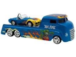 Shelby Cobra Super Snake Blue Metallic with Flames and Custom