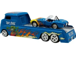 Shelby Cobra Super Snake Blue Metallic with Flames and Custom