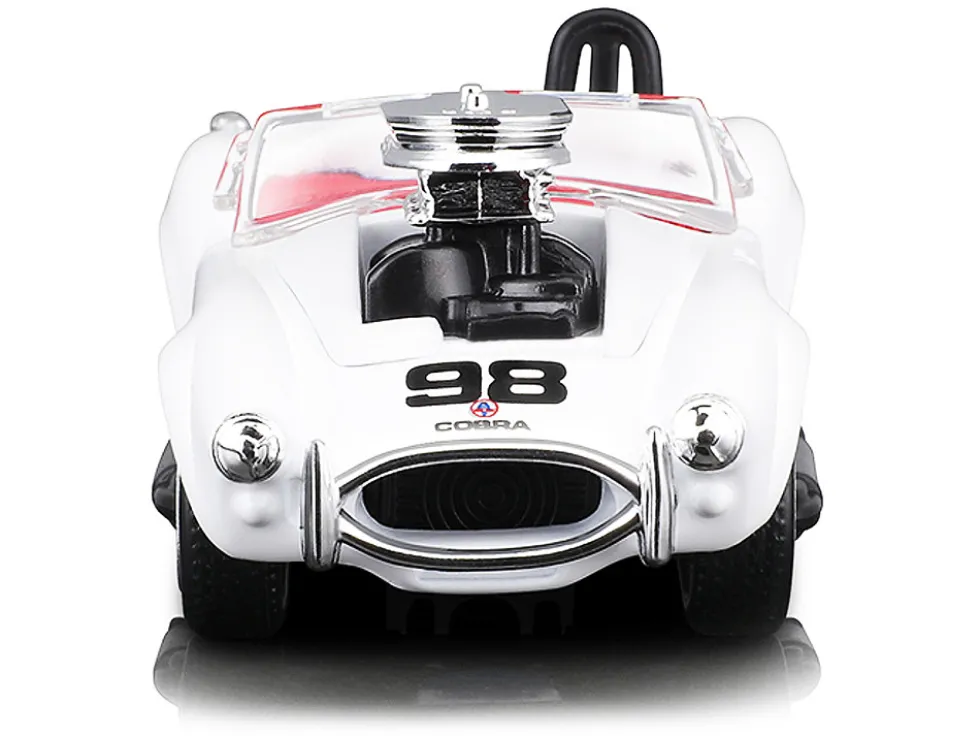 1964 Shelby Cobra #98 White Red Interior 1/64 Diecast Model Car Muscle Machines 15551
