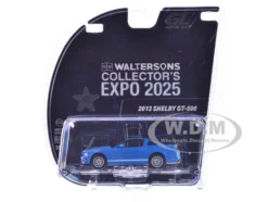 2013 Shelby GT-500 Blue with White Stripes "2025 Greenlight Waltersons Collector's Expo Exclusive" 1/64 Diecast Model Car by Greenlight
