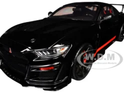Shelby GT500 "Code Red" Black with Red Stripes "Pink Slips" Series 1/18 Diecast Model Car by Jada