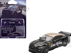 Shelby GT500 Dragon Snake Concept "King Cobra" Black with Gold Metallic Top Limited Edition 1/64 Diecast Model Car by Mini GT