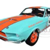 1967 Shelby GT500 #4 "Gulf Racing Tribute" Light Blue with Orange Stripes 1/18 Diecast Model Car by Solido