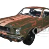 1966 Shelby GT350 Ivy Green with Wimbledon White Stripes Rusted Limited Edition to 5250 pieces Worldwide 1/24 Diecast Model Car M2 Machines 40300-107A