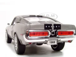 1968 Shelby GT 500KR Silver 1/18 Diecast Model Car Road Signature 92168