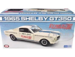 1965 Shelby GT350 "Reynolds Ford" White with Blue Stripes Limited Edition to 204 pieces Worldwide 1/18 Diecast Model Car by ACME