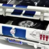 1966 Shelby Mustang GT 350 White with Blue Stripes 1/18 Diecast Car Model Shelby Collectibles SC160