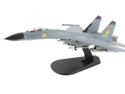 Shenyang J-11A Fighter Aircraft "40547, Golden Helmet" (2014) People's Liberation Army Air Force with 1/8 Scale Golden Helmet "Air Power Series" 1/72 Diecast Model by Hobby Master