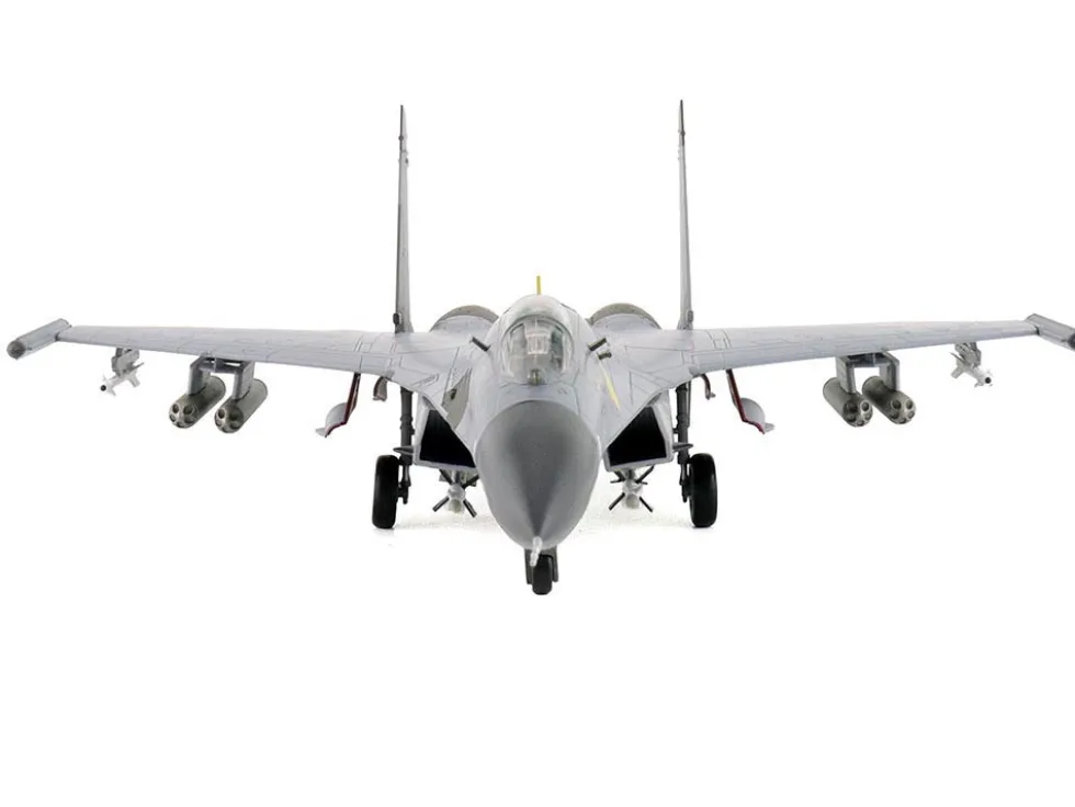 Shenyang J-11A Fighter Aircraft "40547, Golden Helmet" (2014) People's Liberation Army Air Force with 1/8 Scale Golden Helmet "Air Power Series" 1/72 Diecast Model by Hobby Master