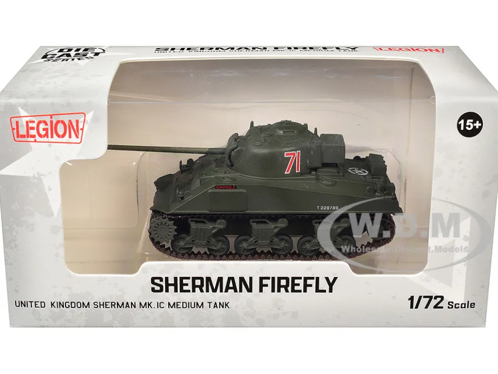 Sherman Firefly Mk.VC Medium Tank "Carole, C Squadron, 13th/18th Royal Hussars (Queen Mary’s Own), 27th Armoured Brigade, Normandy" (1944) British Army 1/72 Diecast Model by Legion