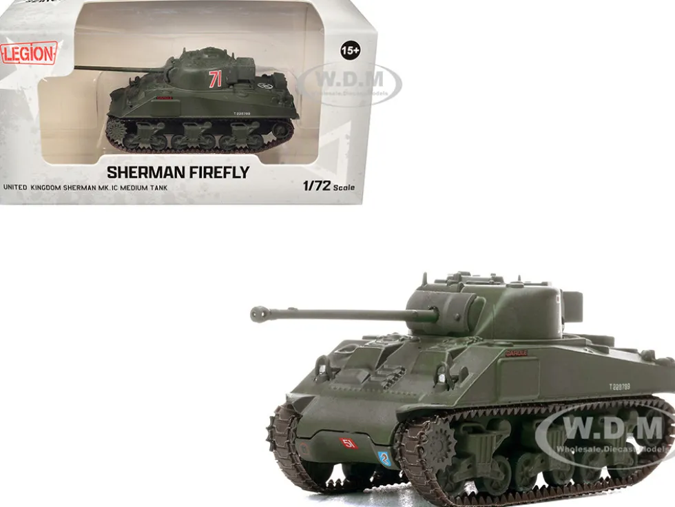 Sherman Firefly Mk.VC Medium Tank "Carole, C Squadron, 13th/18th Royal Hussars (Queen Mary’s Own), 27th Armoured Brigade, Normandy" (1944) British Army 1/72 Diecast Model by Legion