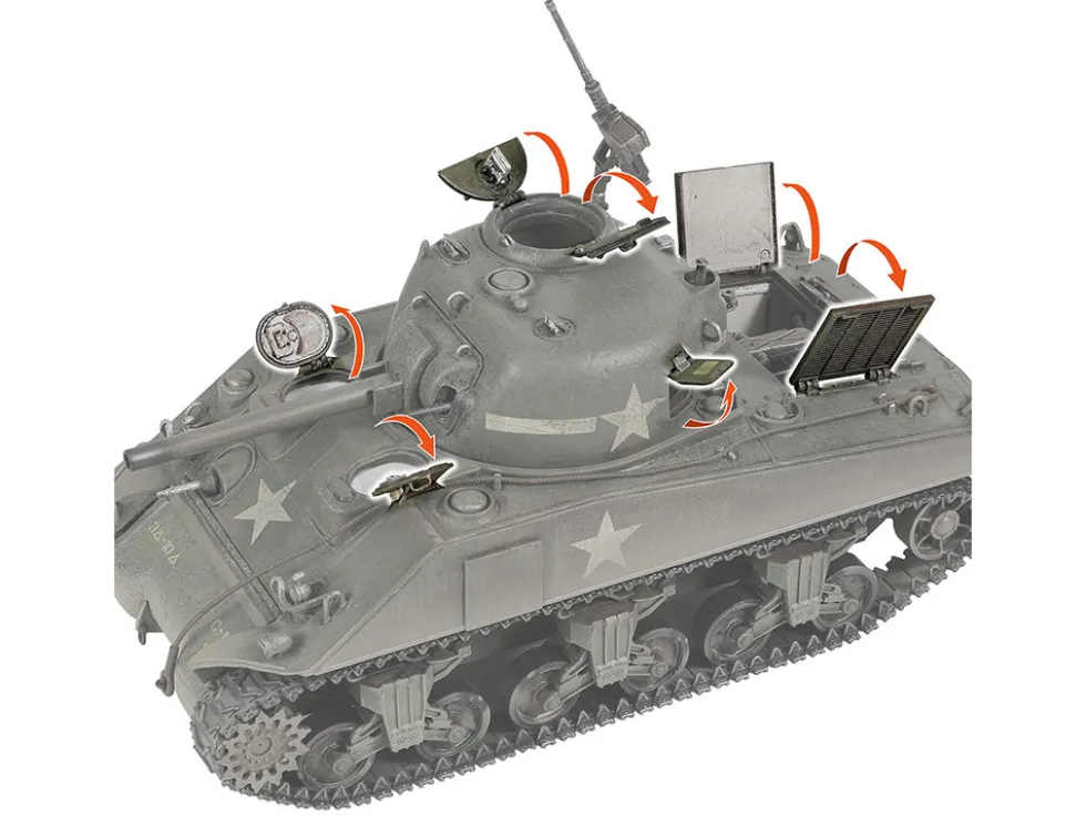 Sherman M4A3 75 Medium Tank U.S. Training vehicle C Company 10th Tank Battalion 5th Armored Division New York 1943 Engine Plus Series 1/32 Diecast Model Metal Proud MP-912131A