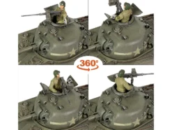 Sherman M4A3 75 Medium Tank U.S. Training vehicle C Company 10th Tank Battalion 5th Armored Division New York 1943 Engine Plus Series 1/32 Diecast Model Metal Proud MP-912131A