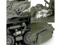 Sherman M4 (105) Howitzer Medium Tank "US Army, 711th Tank Battalion, Okinawa" (1945) "Engine Plus" Series 1/32 Diecast Model by Metal Proud - www.diecastmodelswholesale.com