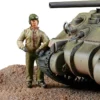 Sherman M4 75 Medium Tank U.S. 753th Tank Battalion Gustav Line Italy 1944 Engine Plus Series 1/32 Diecast Model Metal Proud MP-912101A