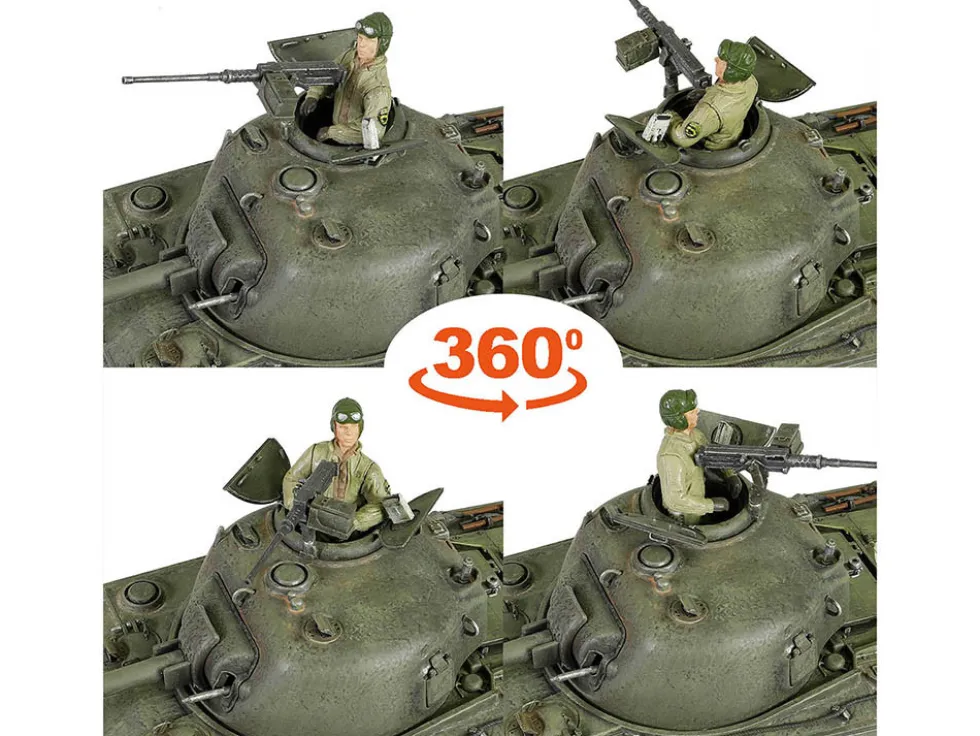 Sherman M4 75 Medium Tank U.S. 753th Tank Battalion Gustav Line Italy 1944 Engine Plus Series 1/32 Diecast Model Metal Proud MP-912101A