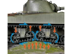 Sherman M4 75 Medium Tank U.S. 753th Tank Battalion Gustav Line Italy 1944 Engine Plus Series 1/32 Diecast Model Metal Proud MP-912101A