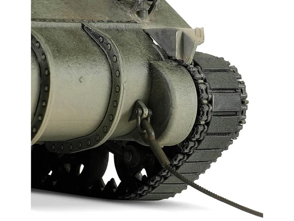 Sherman M4 75 Medium Tank U.S. 753th Tank Battalion Gustav Line Italy 1944 Engine Plus Series 1/32 Diecast Model Metal Proud MP-912101A
