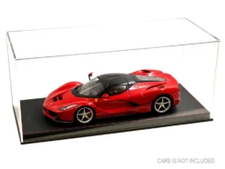 Showcase Acrylic Display Case with Black Synthetic Leather Base Mijo Exclusives 1/18 Scale Models MJ35015L