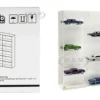 Showcase 12 Car Display Case Wall Mount White Back Panel Mijo Exclusives 1/64 Scale Models MJ08012WH