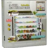 Showcase Wall Mount 5 Tier Display Case White with White Back Panel Mijo Exclusives for 1/64-1/43 Scale Models MJ8850W