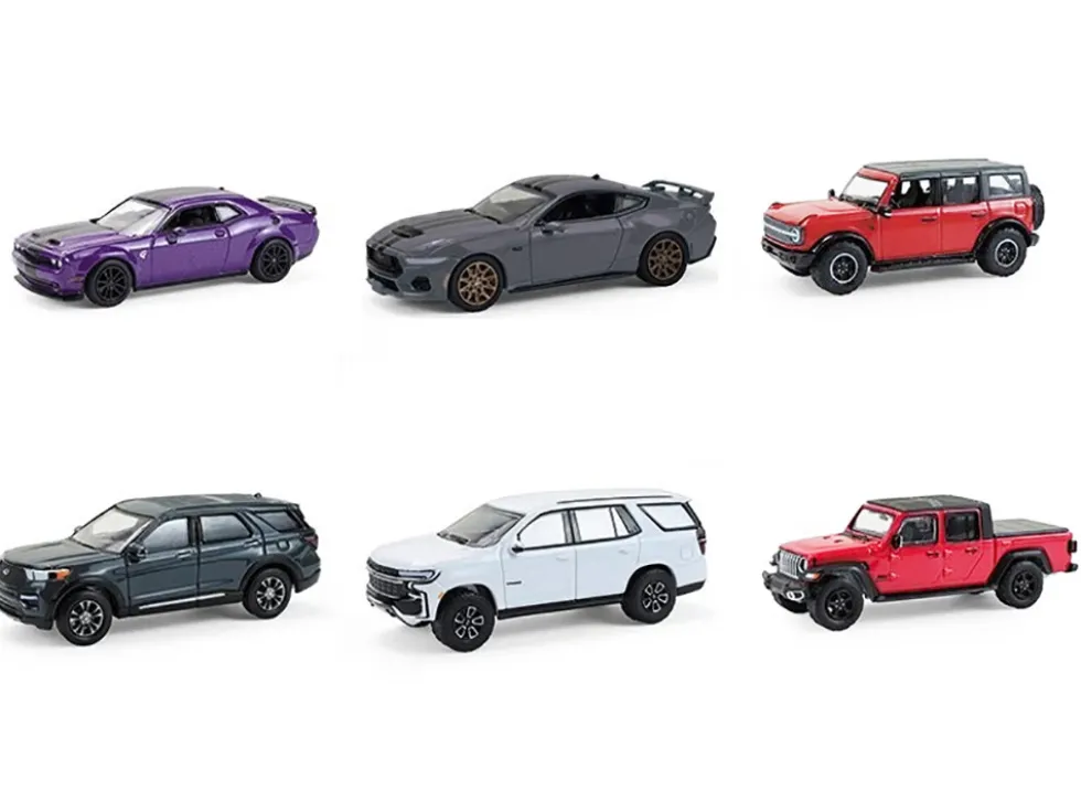 Showroom Floor Series 7 Set of 6 Cars 1/64 Diecast Model Cars by Greenlight