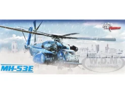 Sikorsky MH-53E Sea Dragon Helicopter "United States Navy, Black Stallions, Tail Number 00" Light Gray 1/72 Diecast Model by Panzerkampf