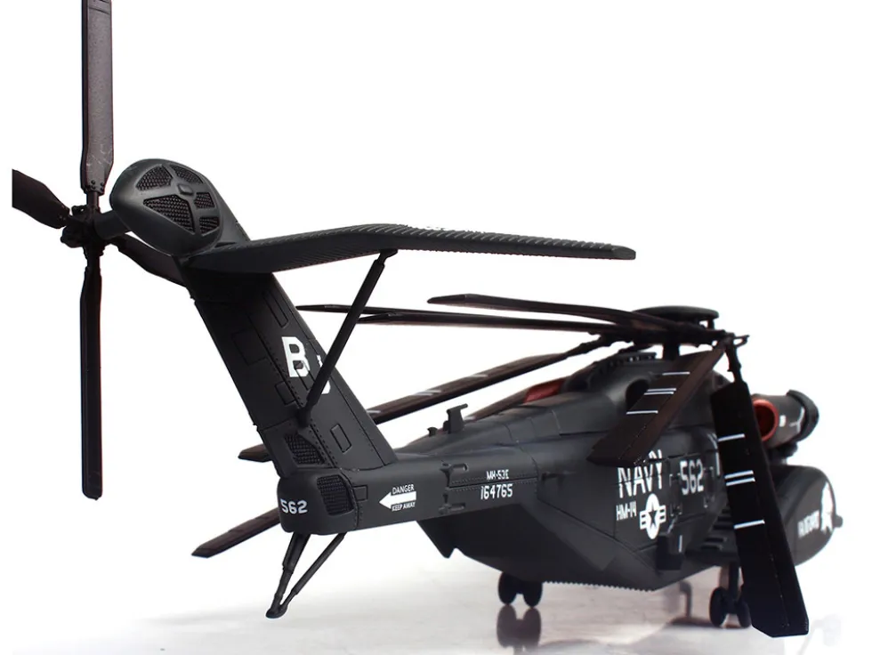 Sikorsky MH-53E Sea Dragon Helicopter "United States Navy, Vanguard, Tail Number 562" Dark Gray 1/72 Diecast Model by Panzerkampf
