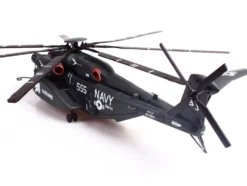 Sikorsky MH-53E Sea Dragon Helicopter "United States Navy, Vanguard, Tail Number 555" Dark Gray 1/72 Diecast Model by Panzerkampf
