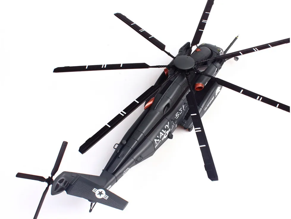 Sikorsky MH-53E Sea Dragon Helicopter "United States Navy, Vanguard, Tail Number 551" Dark Gray 1/72 Diecast Model by Panzerkampf