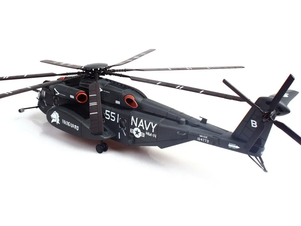 Sikorsky MH-53E Sea Dragon Helicopter "United States Navy, Vanguard, Tail Number 551" Dark Gray 1/72 Diecast Model by Panzerkampf