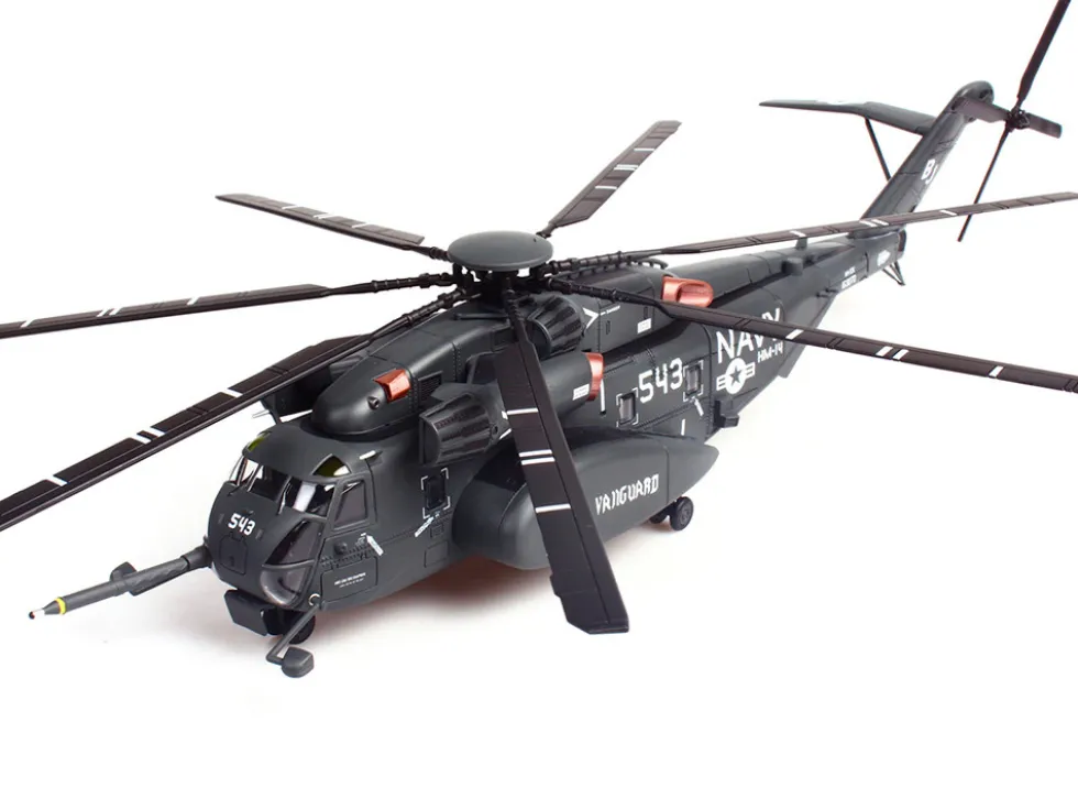 Sikorsky MH-53E Sea Dragon Helicopter "United States Navy, Vanguard, Tail Number 543" Dark Gray 1/72 Diecast Model by Panzerkampf