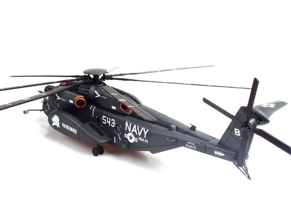 Sikorsky MH-53E Sea Dragon Helicopter "United States Navy, Vanguard, Tail Number 543" Dark Gray 1/72 Diecast Model by Panzerkampf