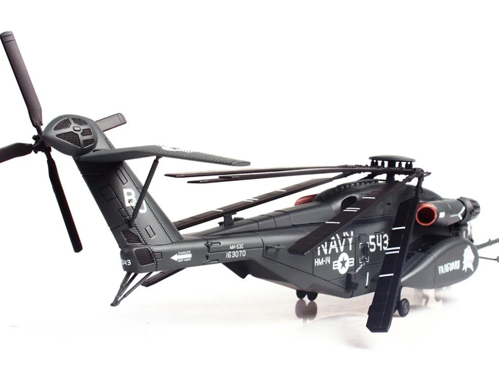 Sikorsky MH-53E Sea Dragon Helicopter "United States Navy, Vanguard, Tail Number 543" Dark Gray 1/72 Diecast Model by Panzerkampf