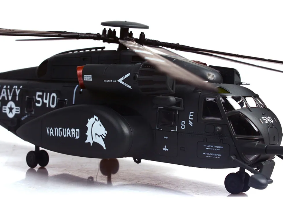 Sikorsky MH-53E Sea Dragon Helicopter "United States Navy, Vanguard, Tail Number 540" Dark Gray 1/72 Diecast Model by Panzerkampf