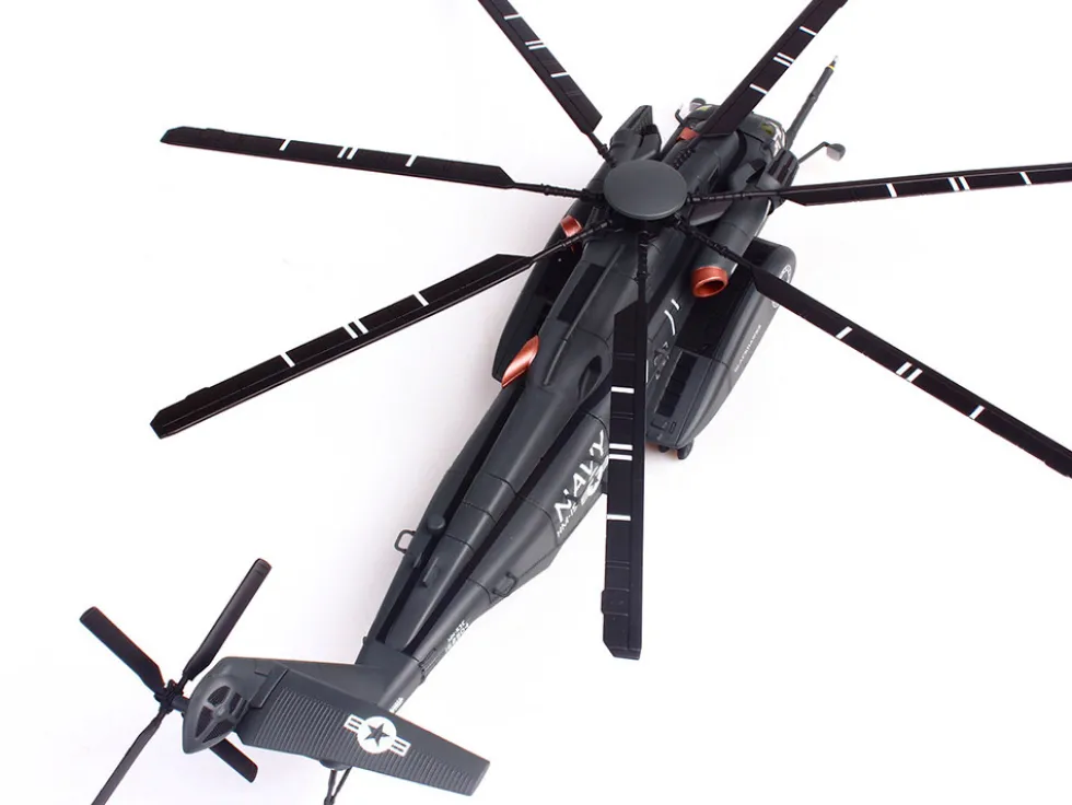 Sikorsky MH-53E Sea Dragon Helicopter "United States Navy, Blackhawks, Tail Number 17" Dark Gray 1/72 Diecast Model by Panzerkampf