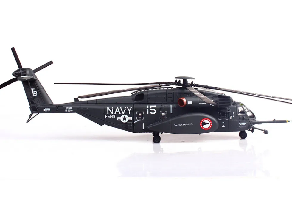 Sikorsky MH-53E Sea Dragon Helicopter "United States Navy, Blackhawks, Tail Number 15" Dark Gray 1/72 Diecast Model by Panzerkampf